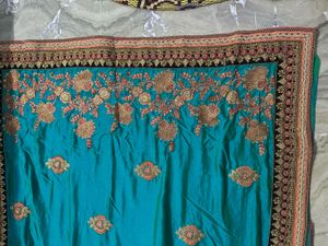 Heavy Work Saree With Blouse