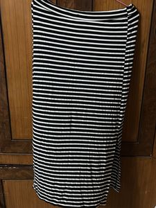 Striped Midi Skirt
