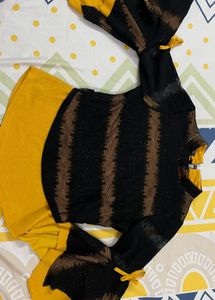 Striped Bell Sleeve Top