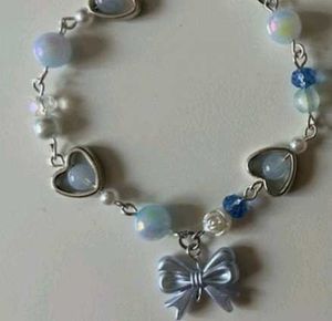 Blue Crystal Bead Bracelets