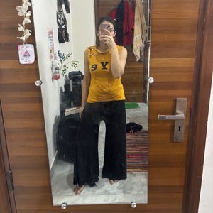 Bottom Wear :Black Palazzo Pants