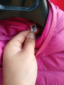 Pink Padded downfeather jacket