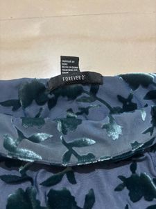 Floral Velvet Mini Skirt