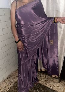 Silky Purple Saree