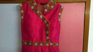 Pink Embellished Anarkali Dress