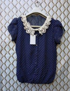 New With Tag korean Pintrest Cute Dotted Top