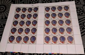 Vintage Bhutan 1986  Full Sheet 40 Stamps
