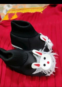 Infant Black Booties