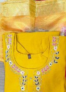 Beautiful Stitched Kurta Set With Dupatta