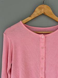 Cute Pink Cardigan Top