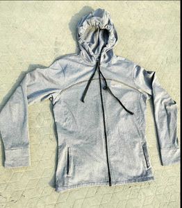 🦑2GO Grey Zip-Up Hoodie