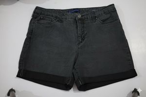 Gray Denim Shorts