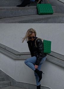 Zara Green Chunky Chain Bag✨