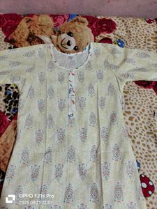 Vintage Style Printed Kurta Set