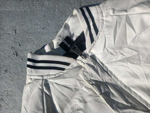 Stylish White Leather Jacket