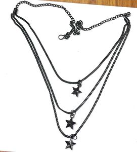 Triple Layer Star Necklace - Delicate &amp; Edgy