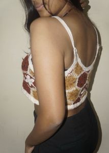 Festive Crochet Top