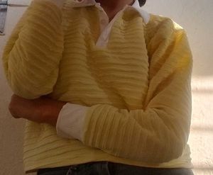 Yellow Textured Jacket