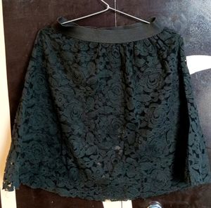 Floral Net Skirt