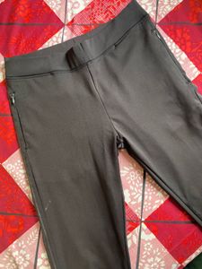 black Gray Leggings