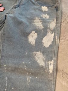 Floral Patchwork Jeans Artsy