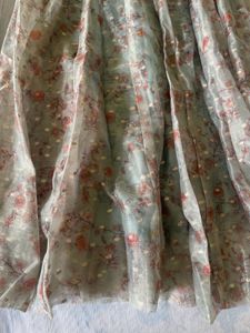 Floral Print Chiffon Skirt