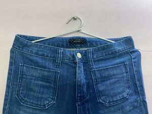 Blue Denim Flare Jeans