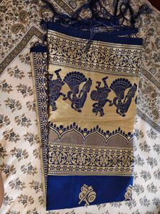 Blue Floral Lehenga Choli Set