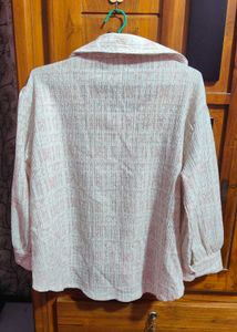 Chic Patterned Button-Down Top