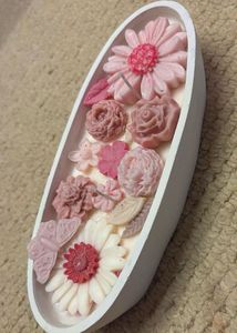 Floral Boat Candle