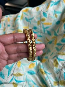 Golden Bangles - Set of 2