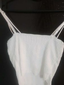White Textured Bralette
