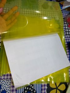 Pack of 6 yellow colour folder