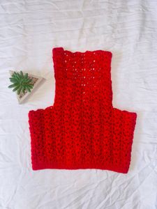 Sleeveless Woolen Jacket