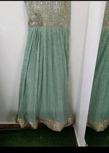 SEQUINS WORKED WEDDING GOWN WITH DUPATTA