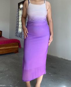 Purple Ombre Midi Dress
