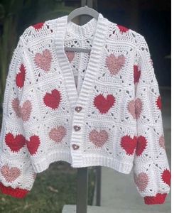 Heart Crochet Cardigan