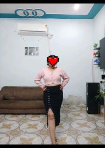 Cute Pink Crop Cardigan top