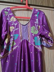 Newly Stitched Alaya Cut Maxi Dress With Duppatta