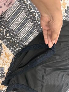 Silky Black Lace Shorts