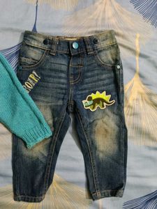Baby Outfit Set: Sweater &amp; Jeans
