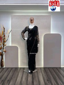 Black Party Wear Saree
