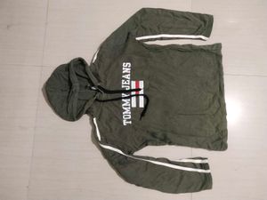 Tommy Jeans Olive Green Hoodie