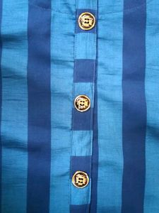 Chic Blue Striped Kurta