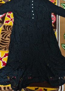 Elegant Black Lace Dress🖤