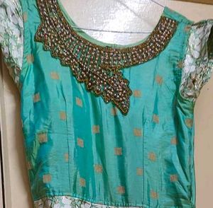 Aqua &amp; Green Dress