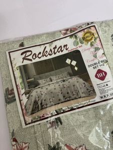 elegant floral bedsheet with cushions cover