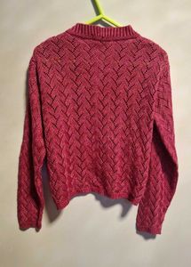 Pink Knit Cardigan