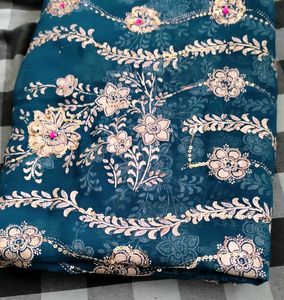 Teal Dress Material