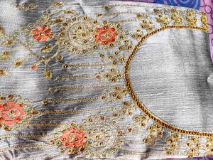 Silver Colour Suit Fabric